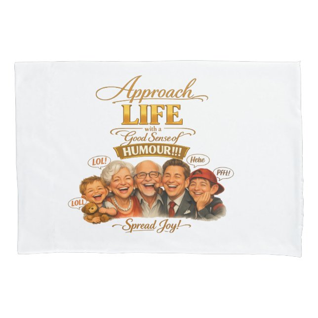 Housse D'oreillers Rayonner de joie  (devant)