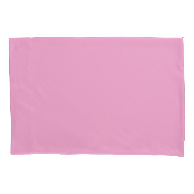 Housse D'oreillers Rayure assortie rose clair uni (devant-gauche)
