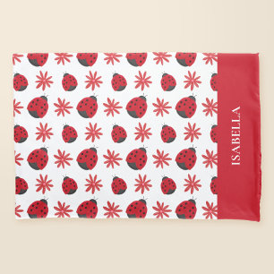 Housse D'oreillers Red Daisy Ladybug Motif Personnalisé