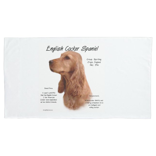 Housse D'oreillers Red English Cocker Histoire de l'Espagne (devant)