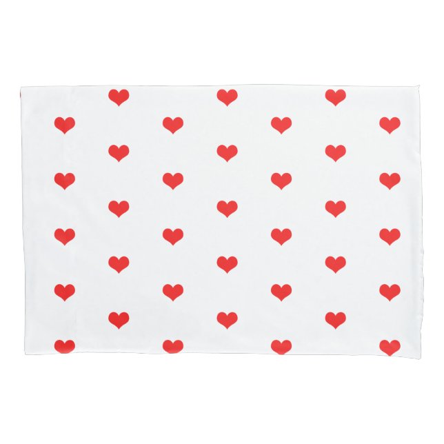 Housse D'oreillers Red Heart Patterns Cute Valentine's Day Gift Decor (devant)