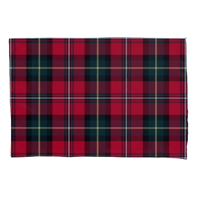 Housse D'oreillers Red Tartan (devant)
