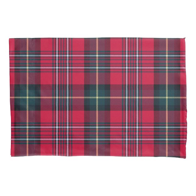 Housse D'oreillers Red Tartan (devant-gauche)