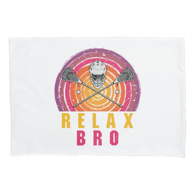 Housse D'oreillers Relax Bro Lacrosse (devant)