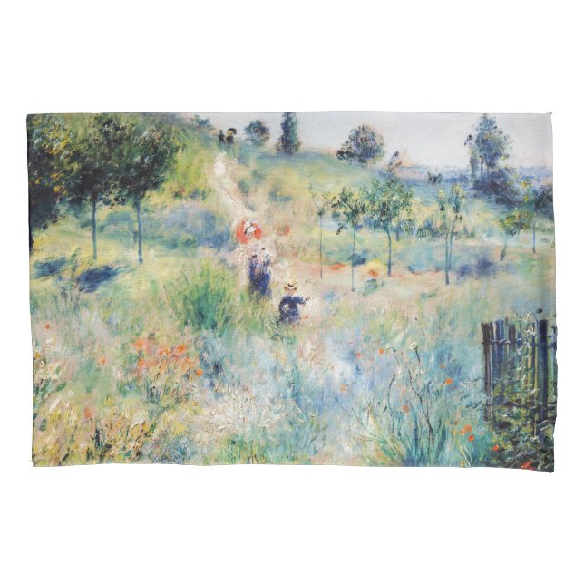 Housse D'oreillers Renoir - Chemin menant à travers l'herbe haute (devant)