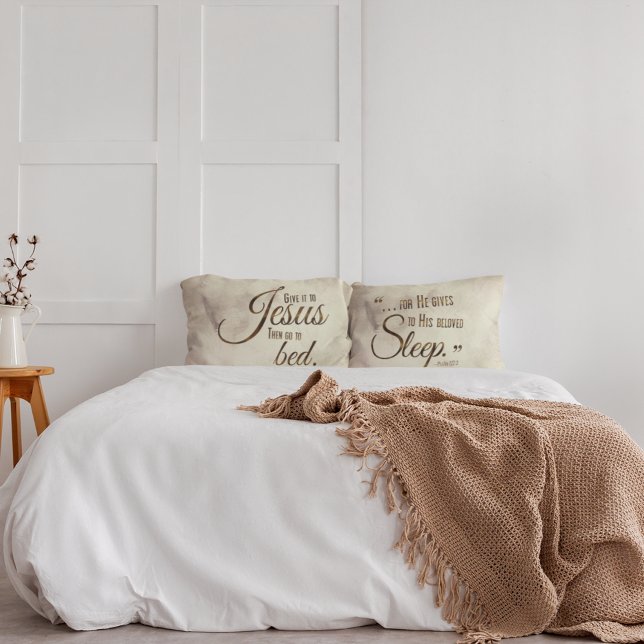 Housse D'oreillers REPOSE À JESUS Christian Citation Coussin Coque Se (Créateur téléchargé)