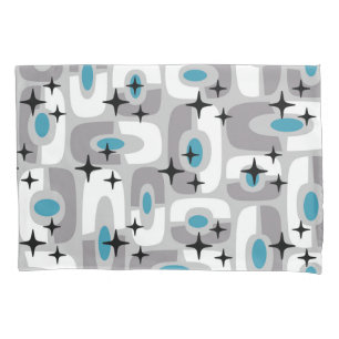 Housse D'oreillers Retro Mid-Century moderne Cosmique Abstrait Motif