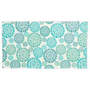 Housse D'oreillers Rétro, vert, 70's, floral, vintage, modèle, chic,