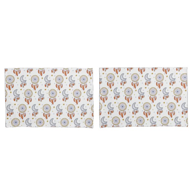 Housse D'oreillers Retro Whimsical Mandala Boho Motif (devant-Set)