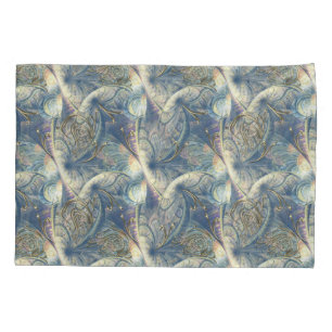 Housse D'oreillers Rococo Rich Motif design avec Gold Relief
