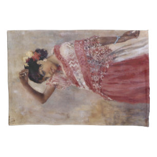 Housse D'oreillers Romani Gypsy Woman Dancing (par Albert Edelfeel)