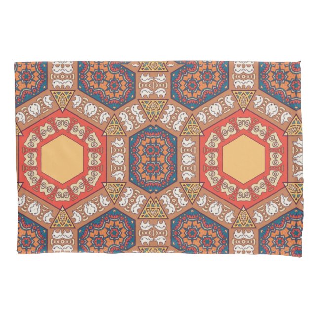 Housse D'oreillers Rond de rouille réversible (devant)