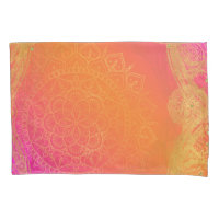 Rose Fuchsia Orange & Or Mandala Glam Indien