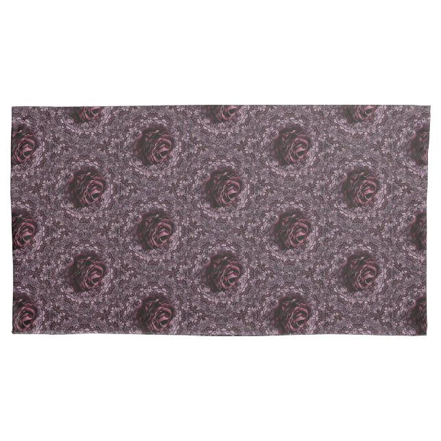 Housse D'oreillers Rose Mandala (devant-gauche)