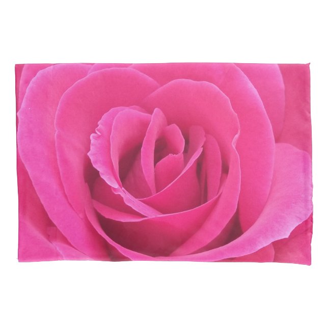 Housse D'oreillers Rose rouge royal (devant)