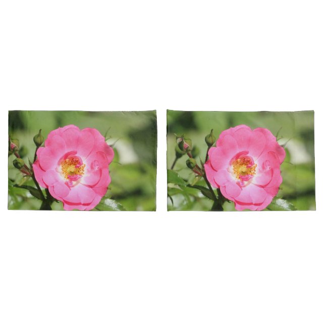 Housse D'oreillers Rose sauvage (Dos-Set)