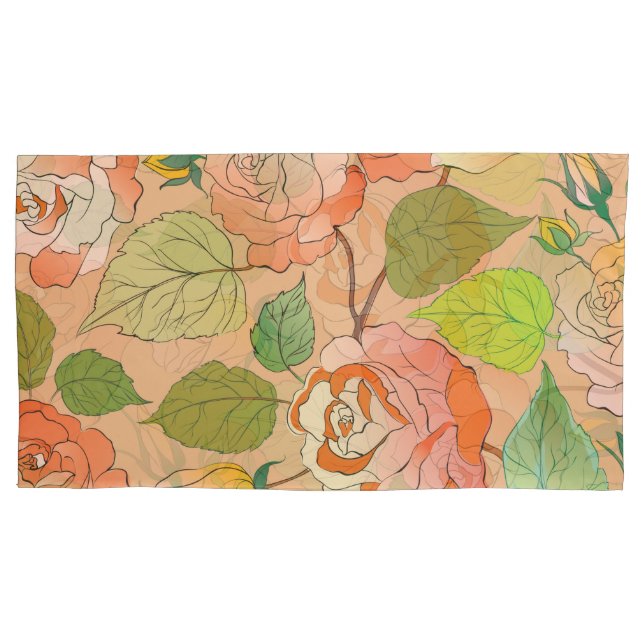 Housse D'oreillers Roses 21 (devant)
