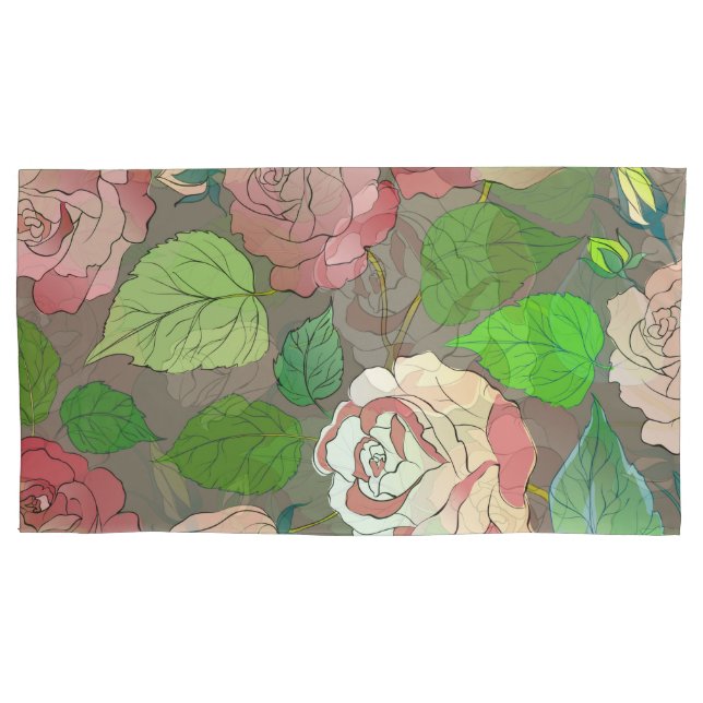 Housse D'oreillers Roses 30 (devant)