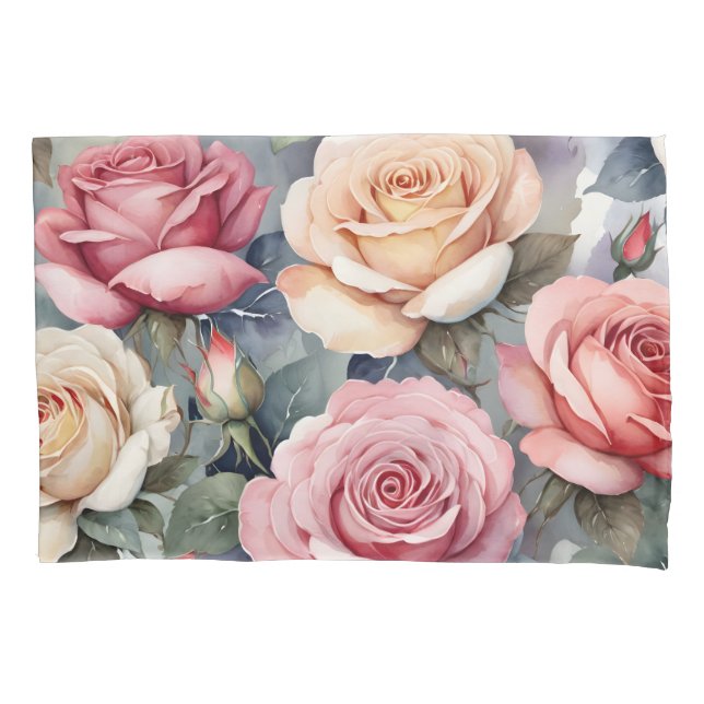 Housse D'oreillers Roses anciennes (devant)
