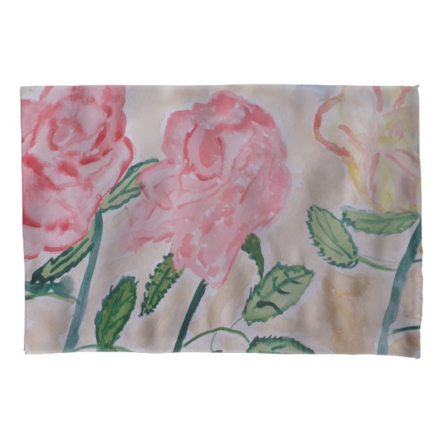 Housse D'oreillers Roses d'été Abstraits (devant)