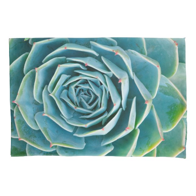 Housse D'oreillers Rosette d'Echeveria, Jardin Secret de Marrakech (devant)