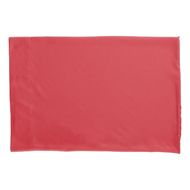 Housse D'oreillers rouge Amaranthe (couleur solide) (devant)