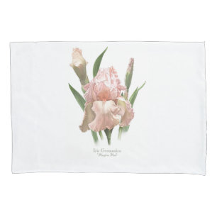 Housse D'oreillers Rougissent l'iris rose