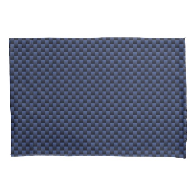 Housse D'oreillers Royal Blue Automotive Carbon Fiber Tressage d'impr (devant-gauche)