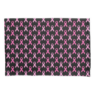 Housse D'oreillers Ruban Rose Motif de sensibilisation au cancer du s