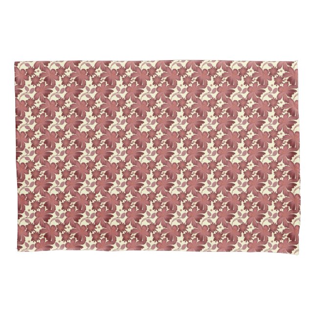 Housse D'oreillers Rust Floral Leaf Pattern | Terracotta Botanical  (devant)
