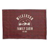 Rustique Nom de famille Cabine Cottage Retro Rouge