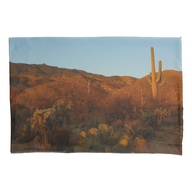 Housse D'oreillers Saguaro Sunset I Arizona Désert Paysage (devant)