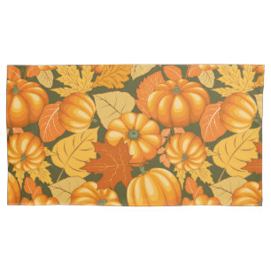 Housse D'oreillers Saison d'automne Halloween Citrouille Motif
