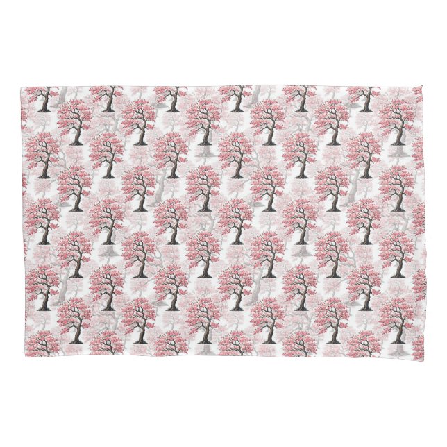 Housse D'oreillers Sakura Rose Cherry Fleur Arbre Design (devant)