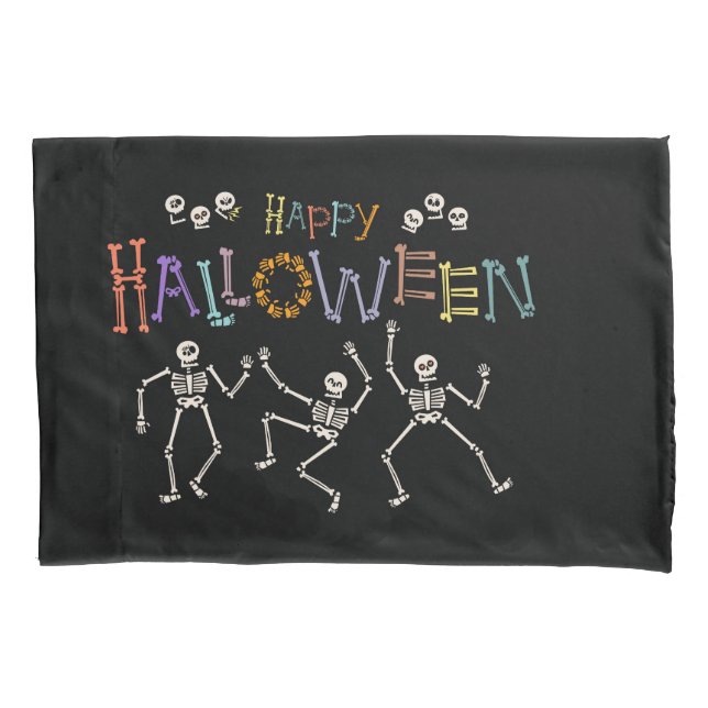Housse D'oreillers Salutations d'Halloween (devant)