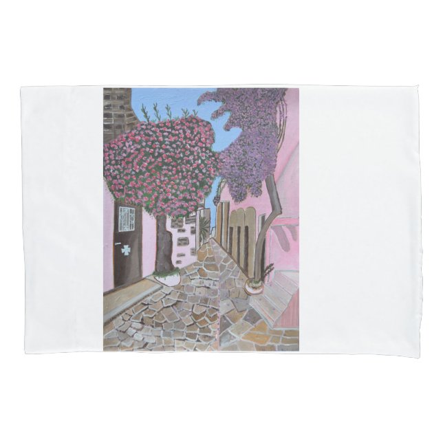 Housse D'oreillers Santorin, Grèce (devant)