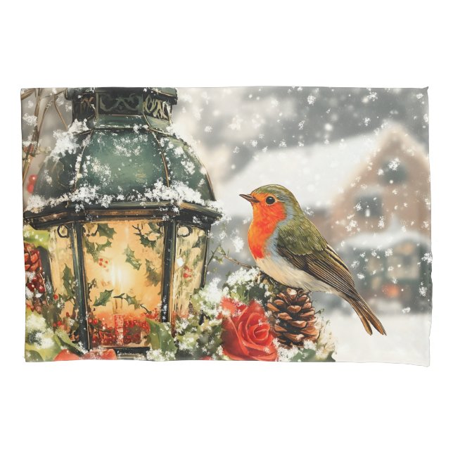Housse D'oreillers Scène Festive Winter Wonderland (devant)