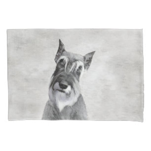 Housse D'oreillers Schnauzer (Giant) Peinture - Dog Art