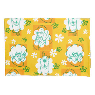 Housse D'oreillers Scooby-Doo   Modèle floral de caractère