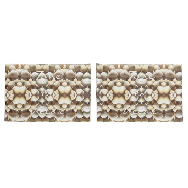 Housse D'oreillers Sea Shells Romantique Plage thème été (Dos-Set)