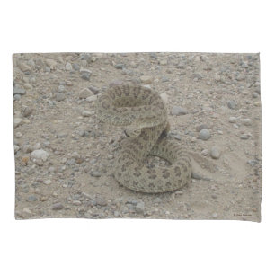 Housse D'oreillers Serpent à sonnette de prairie R9 enroulé