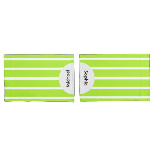 Housse D'oreillers SEULEMENT DES PISTES DE COULEUR - vert ressort + v