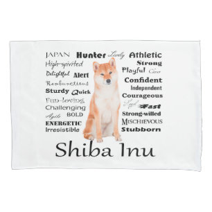 Housse D'oreillers Shiba Inu Traits Pillowcase