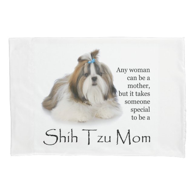 Housse D'oreillers Shih Tzu Maman Pillowcase (devant)