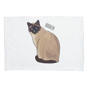 Housse D'oreillers Siamese cat cartoon