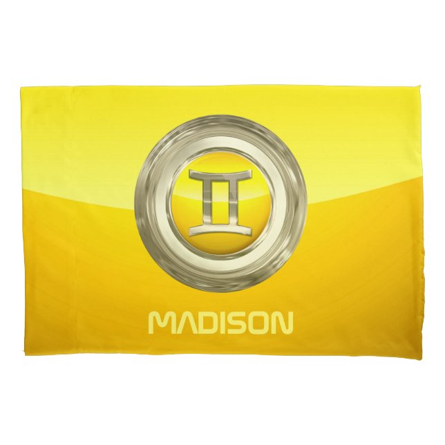 Housse D'oreillers Signe de zodiaque de Gémeaux (devant)