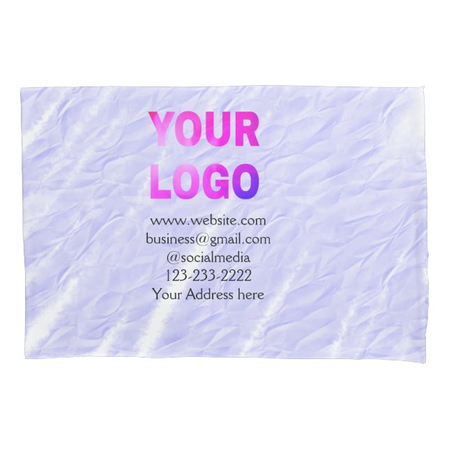 Housse D'oreillers simple minimal add your logo/design here text  thr (devant-gauche)