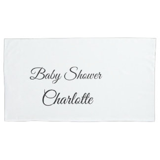 Housse D'oreillers SIMPLE MINIMAL.CUTIE AJOUTER NOM BÉBÉ Baby shower