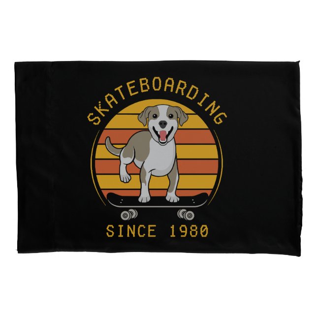 Housse D'oreillers Skate depuis 1980 (devant)