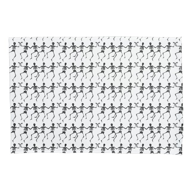 Housse D'oreillers Skeletons dansants Halloween Thunder_Cove (devant)